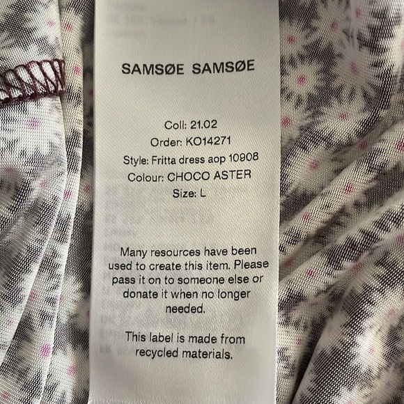 Samsoe Samsoe Fritta printed flower midi dress - Picture 12 of 17